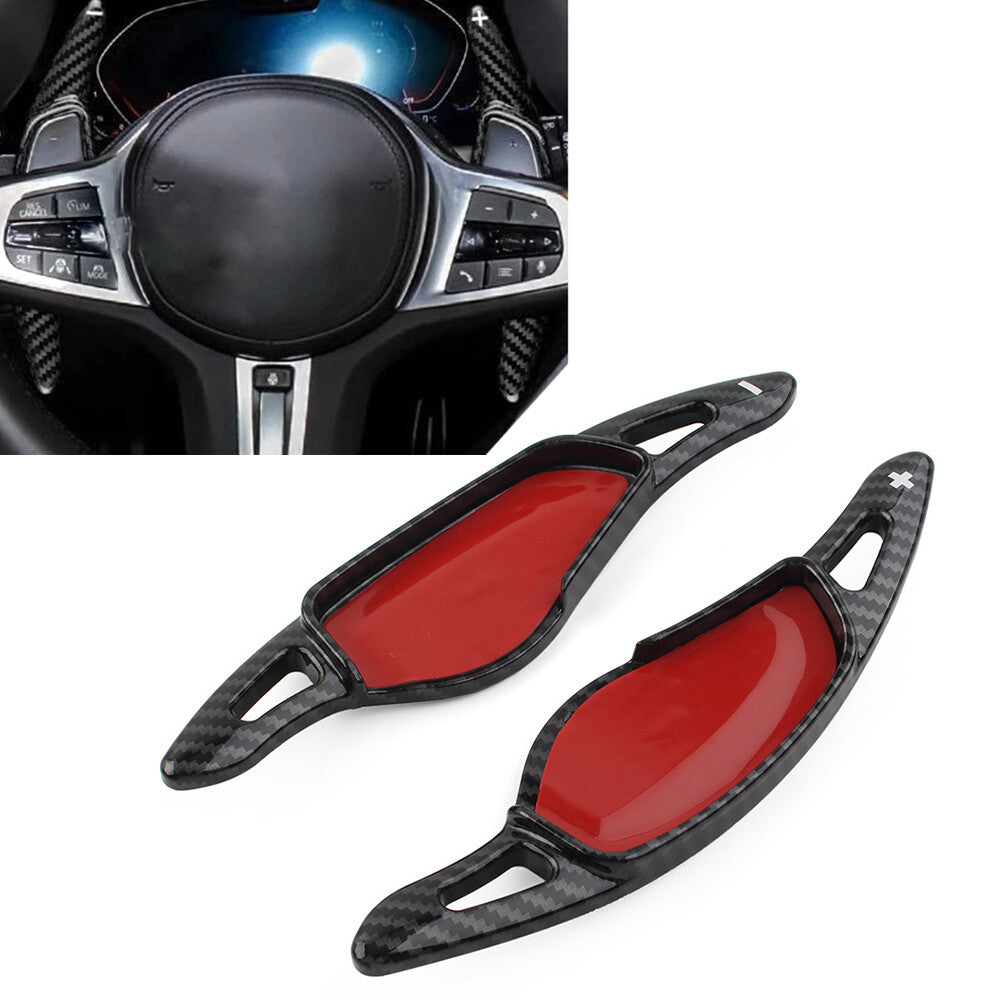 2x Steering Wheel Shift Paddle Shifter Extension for BMW 3/5/6/7/8 Series Black