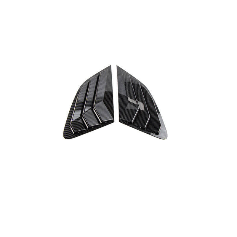 for Audi Q5 09-2017 Carbon Fiber Style Side Window Louver Shutter Cover Trim 2X