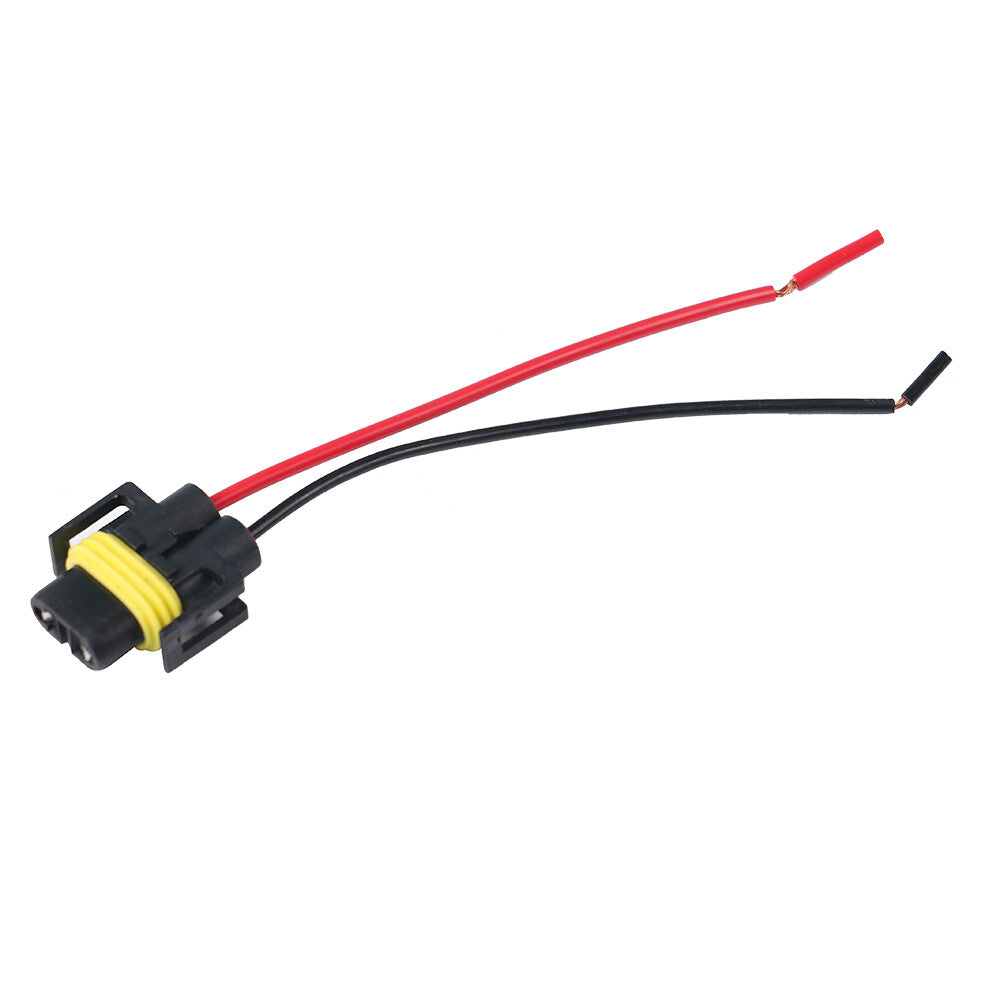 2pc H11 Headlight Fog Light Bulb Holder Connector Wiring Harness Socket Wire Q