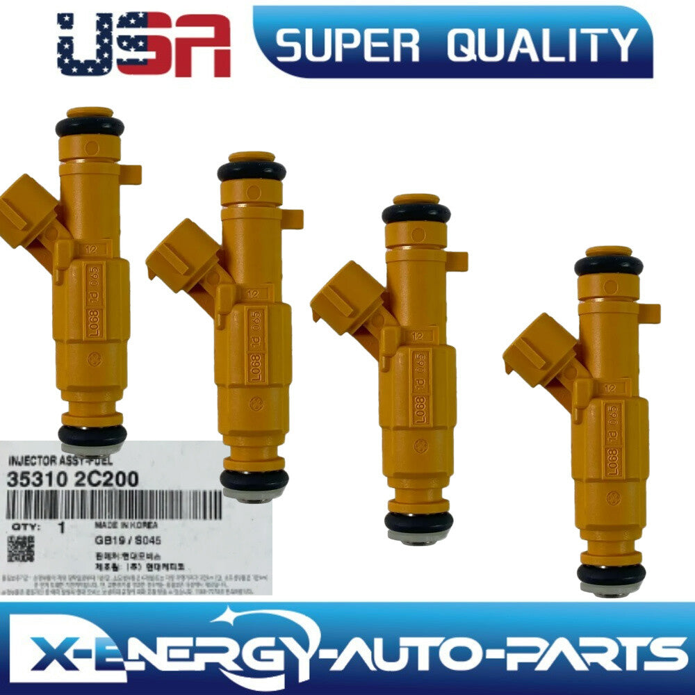 Engine Fuel Injectors 4P for Hyundai for Genesis Coupe 2.0LT 2013 - 2014