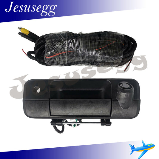 Black Tailgate Handle with Camera  Keyhole for Toyota Tundra 14-21 Tacoma 16-21 Q