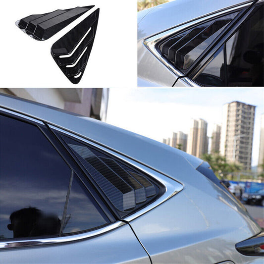 for Lexus NX200t 300h 2015-21 Carbon Fiber Quarter Window Louver Vent Cover trim