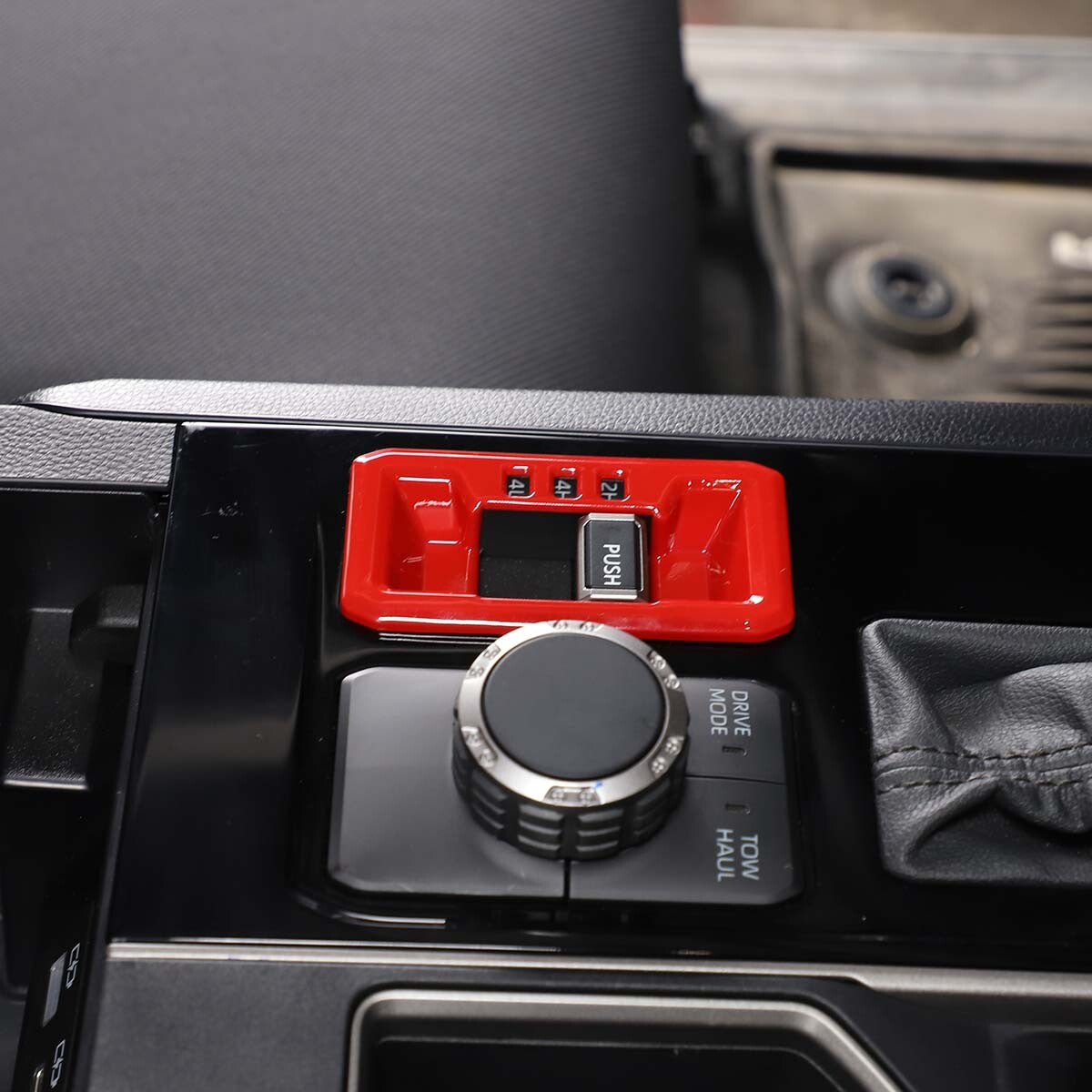 Red interior steering wheel button frame for Sequoia 2014 - 2020 - v