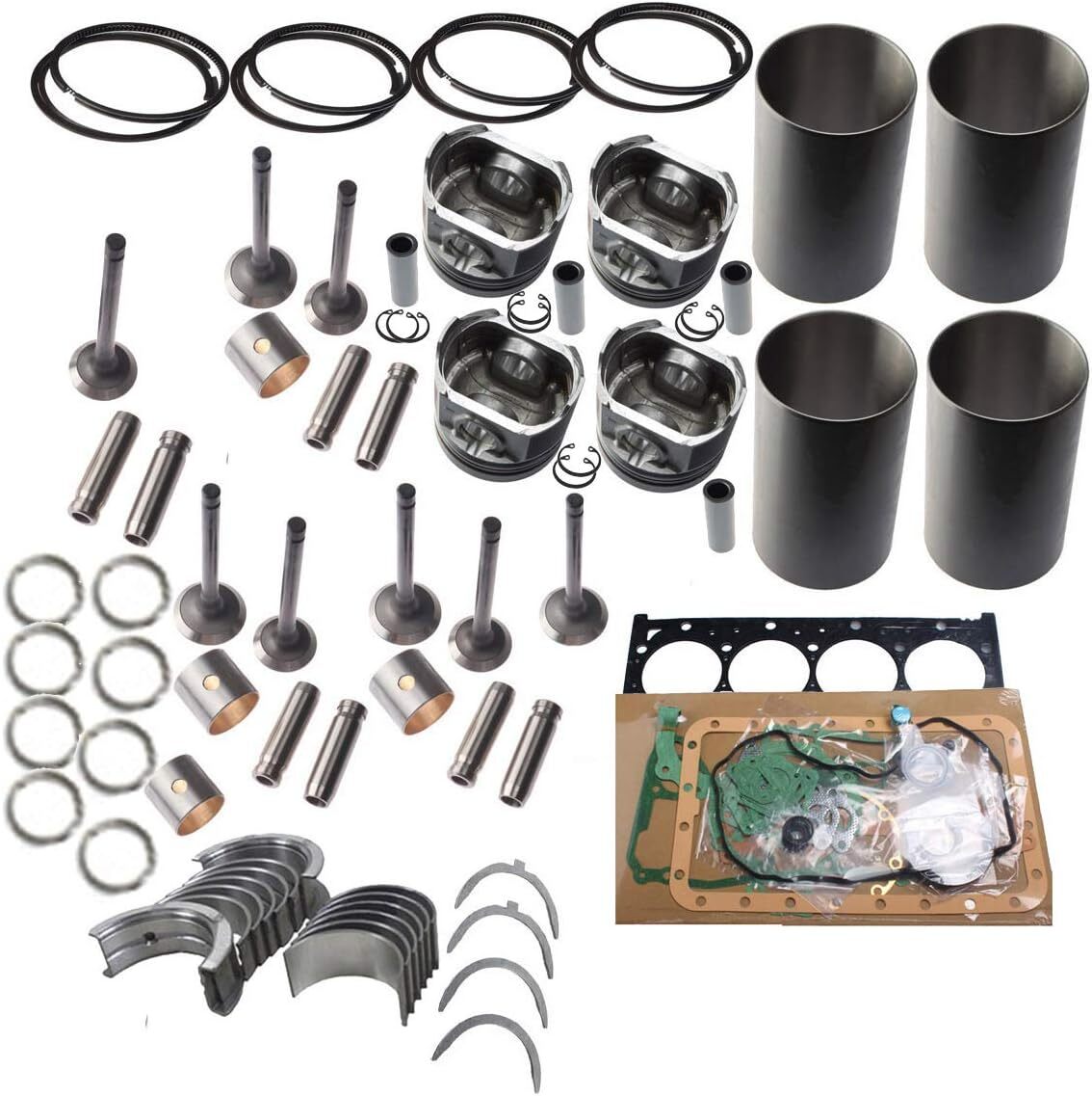STD 8x Piston Ring Set 87 mm for 540i 740i E60 E61 E65 E66 N62B40 4.0L V8 17678 B