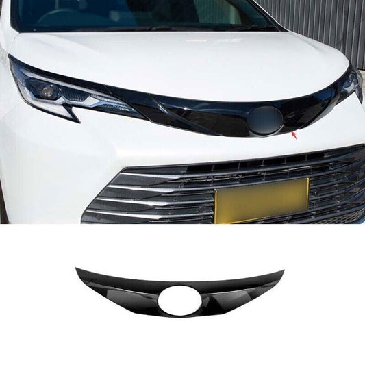 1PC Black Front Engine Hood Grille Strip Molding Trim for Toyota for Sienna 21-2024