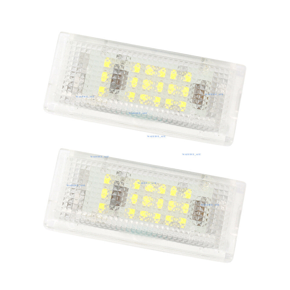 2X Fit for BMW 3 Series Sedan Touring E46 1998-2007 License Plate Lamp White Q