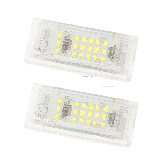 2X Fit for BMW 3 Series Sedan Touring E46 1998-2007 License Plate Lamp White Q