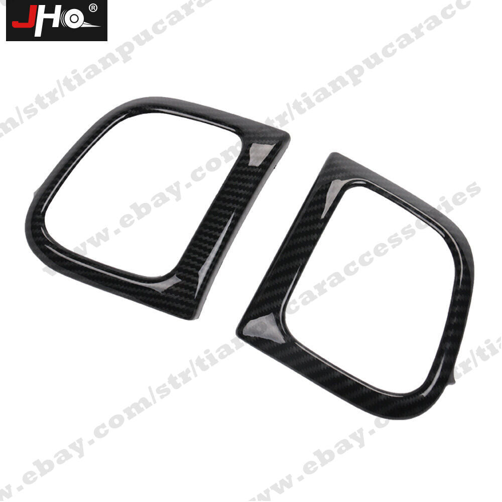 ABS Carbon Grain Side Vent Outlet Cover Trim for Jeep Grand Cherokee 2014-2020