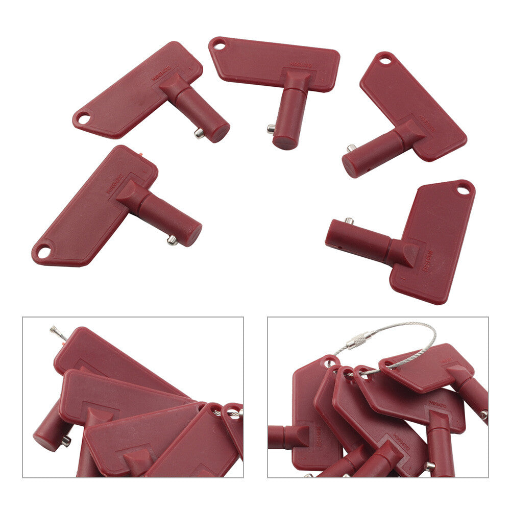 MS634212 Ignition Key 5PCS for Terex Battery Disconnect Isolator Q