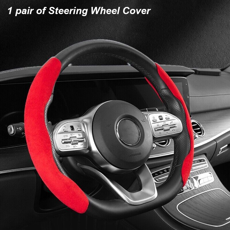 Ultra Thin Non-Slip Steering Wheel Cover Suede Protector for Universal Car Q