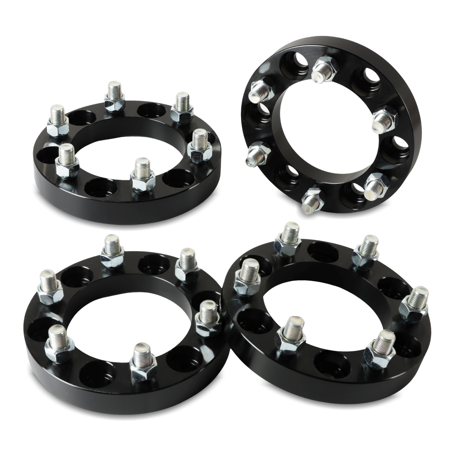4 1 Inch 6 Lug Fits for Chevy GM Wheel Spacers Adapters | 6x5.5 to 6x5.5 14x1.5 n
