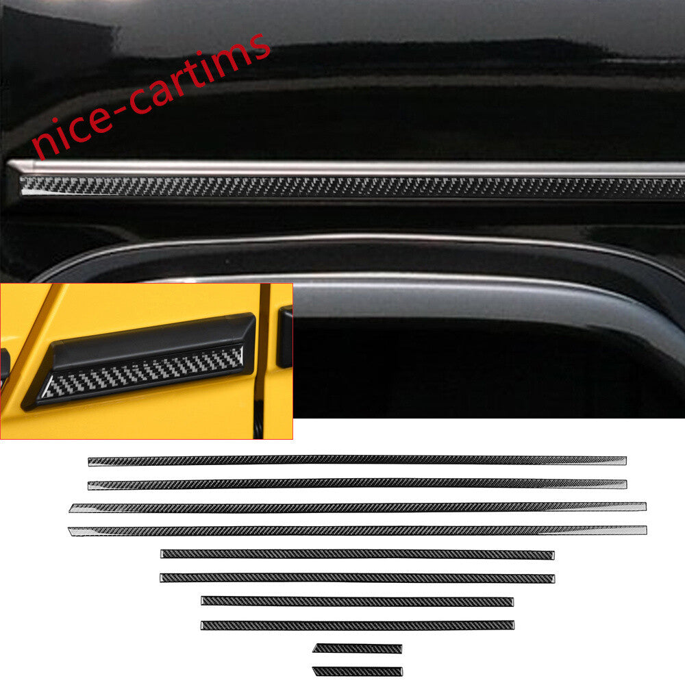 for Benz G Class W463 G500 G63 2012-18 Side Door Body Molding Trim Carbon Fiber