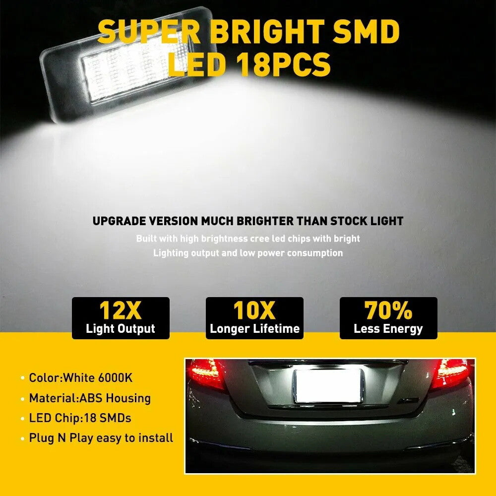 2. Applicable to 2019-2021 Altima white LED license plate light label rear light - n