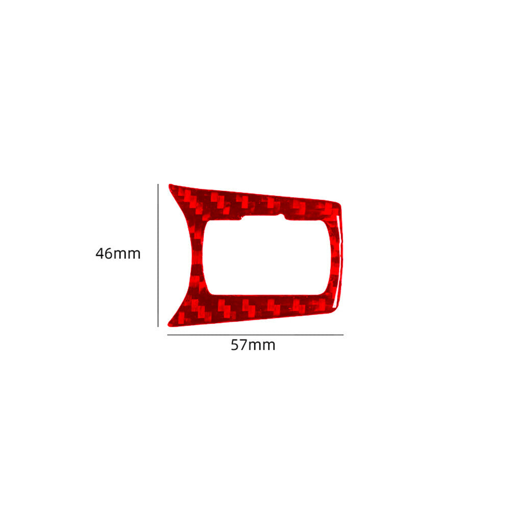 Red carbon fiber interior dimming control cover trim for Chrysler 200 2015 - 17