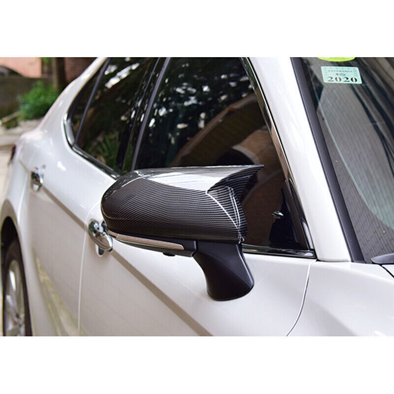 Carbon Fiber Car Side Mirror Cover Cap for Toyota 8th 2018+ for Camry M Style 2PCS