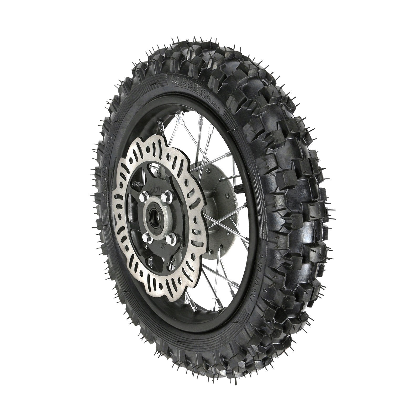 10-inch front wheel, 2.50-10 tire, rim, disc brake, motocross bike razor for CRF50, SSR70, XR50