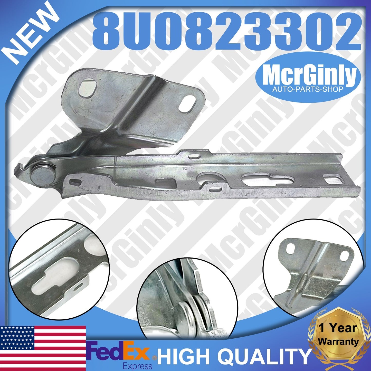 Front right side, suitable for Audi Q3 2012-2018 / RSQ3 2014-2018, Bonnet Hood, #8U0823302- n
