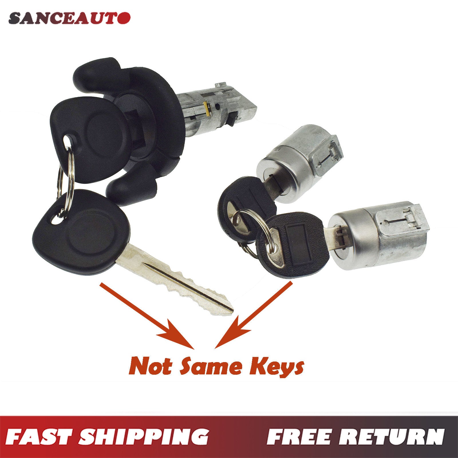 Ignition key switch lock cylinder door lock tumbler for Express Silverado- n