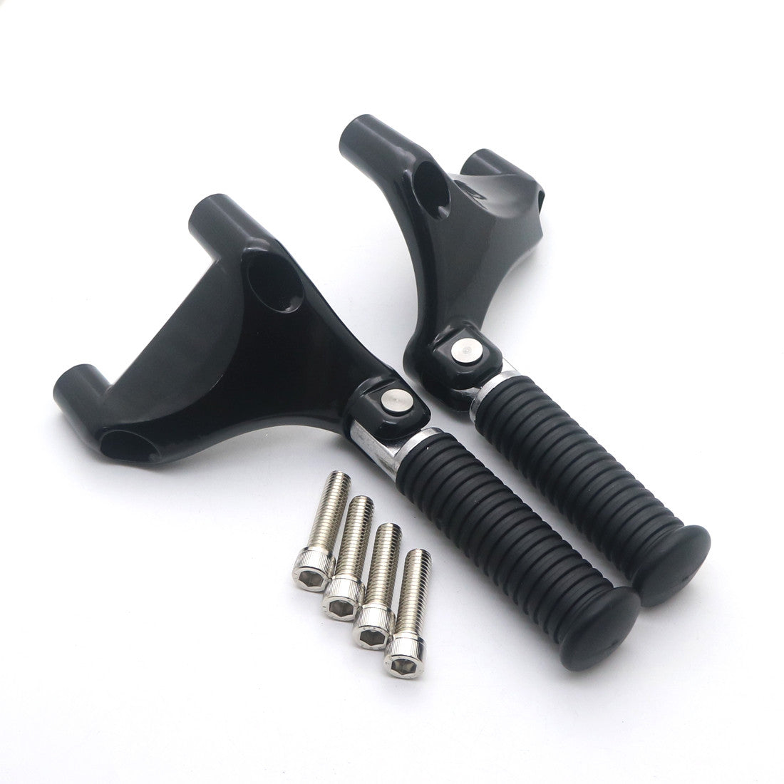 Black Passenger Rear Foot Peg Footpeg Mount for Harley Sportster 1200 883 04-13 Q
