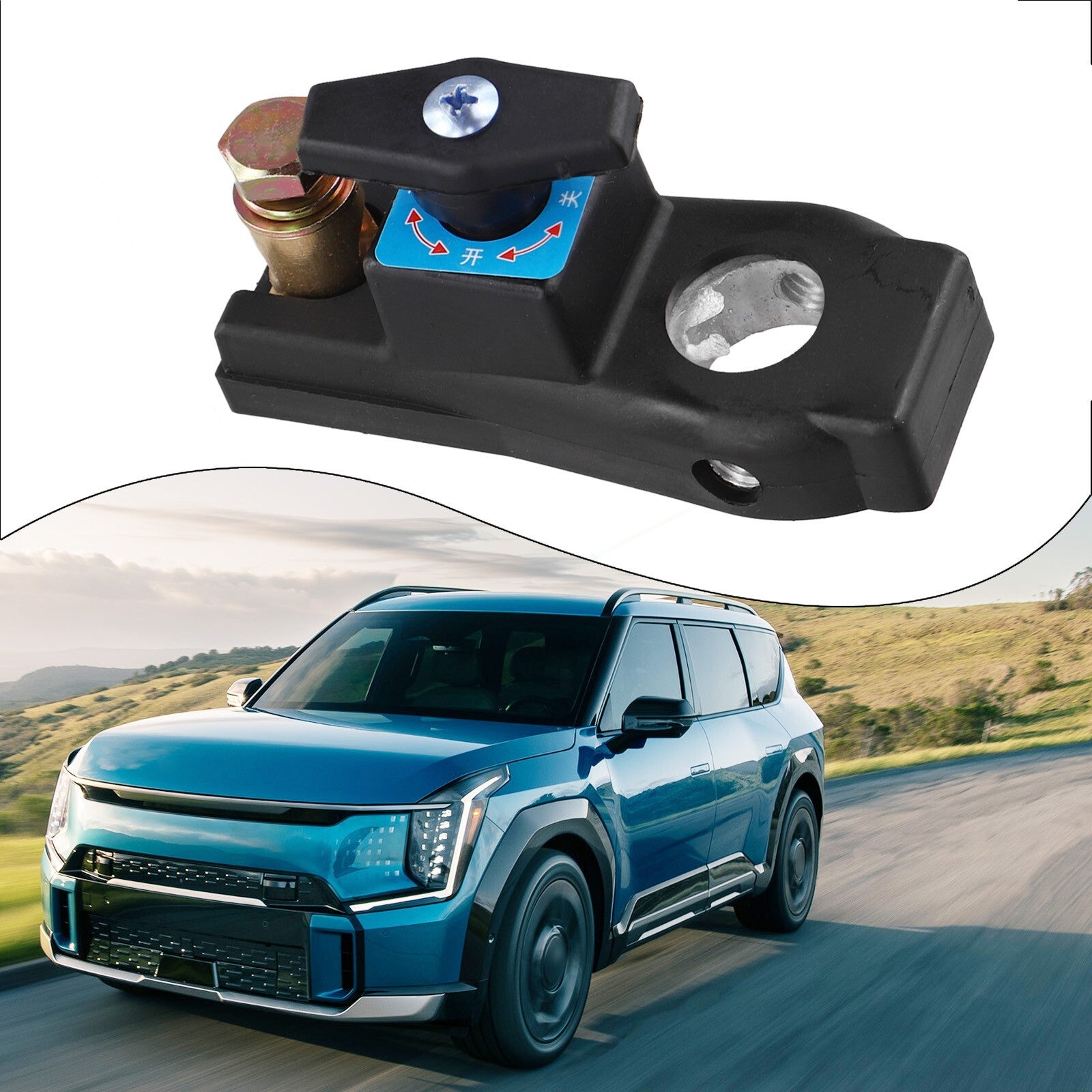 Battery disconnect switch with durable zinc alloy construction
