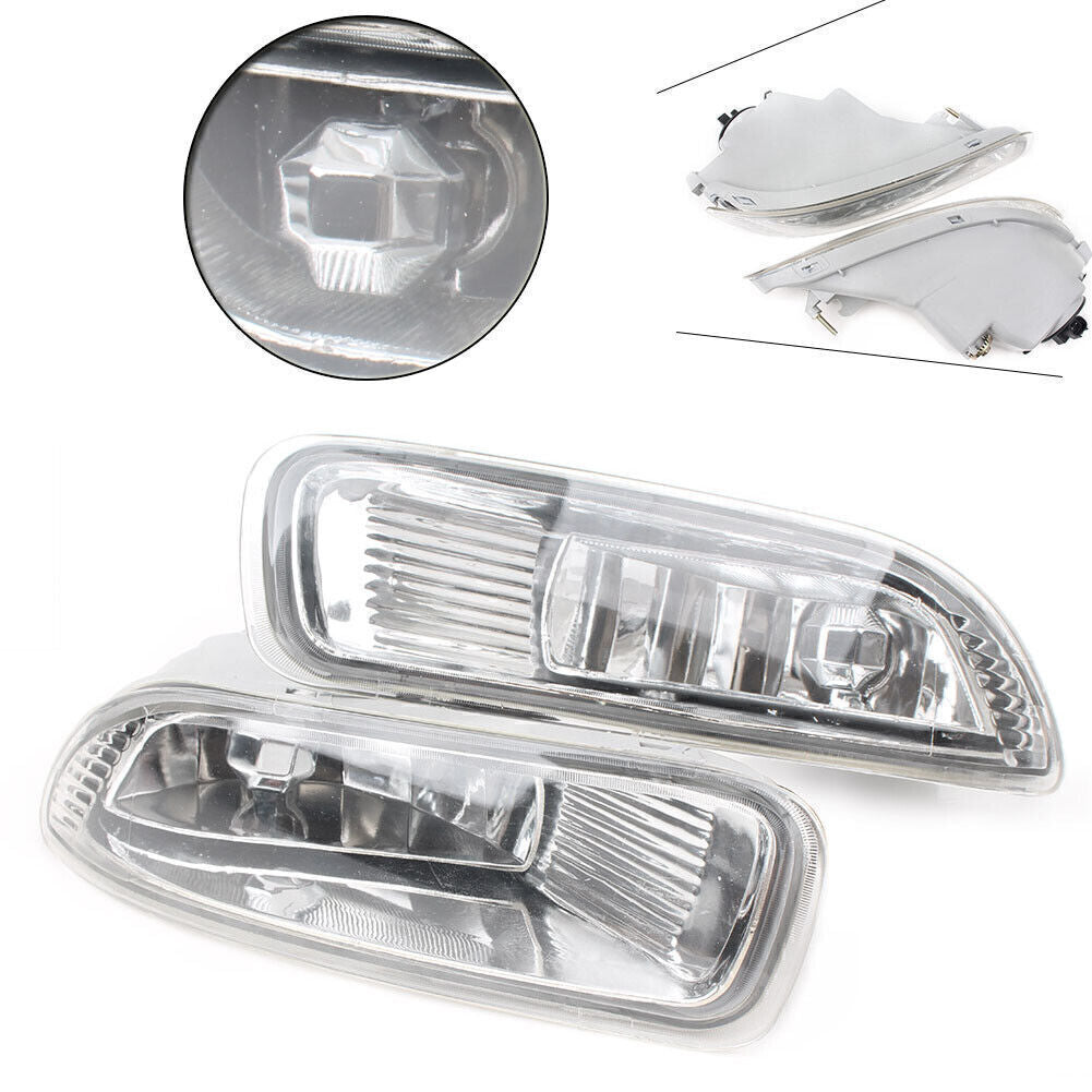 2pcs Front Bumper Clear Lens Fog Lights Bulb Fit for Toyota for Corolla 2003-2004 Car