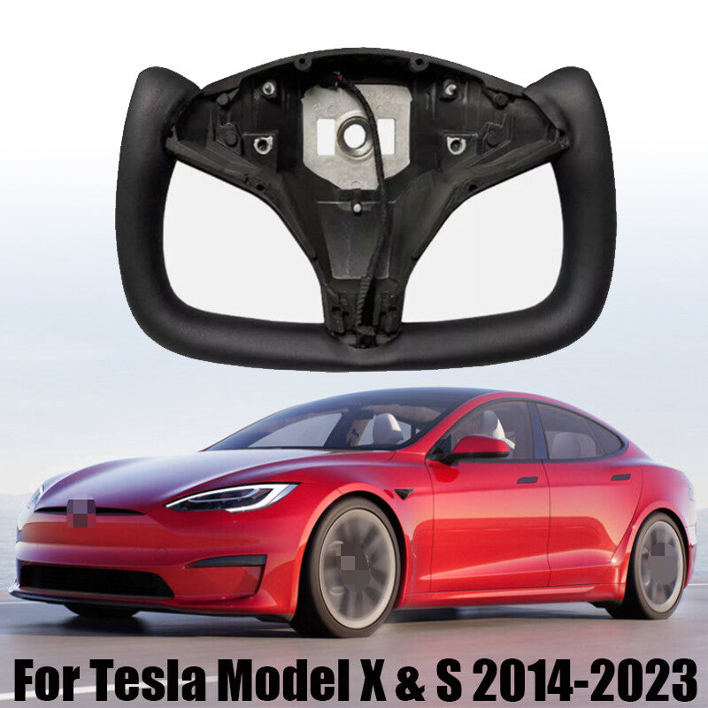 Carbon Fiber Steering Wheel For Model X & S 2014-2023 With Heated n