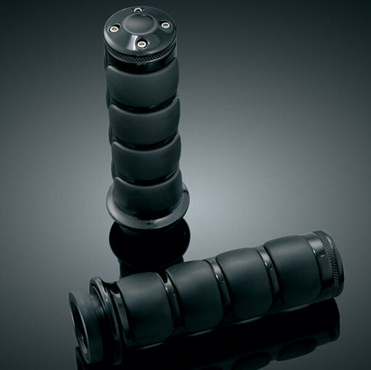 Black Motorcycle 1 Handlebar Hand Grips for Yamaha V-Star 650 950 1100 1300 Q