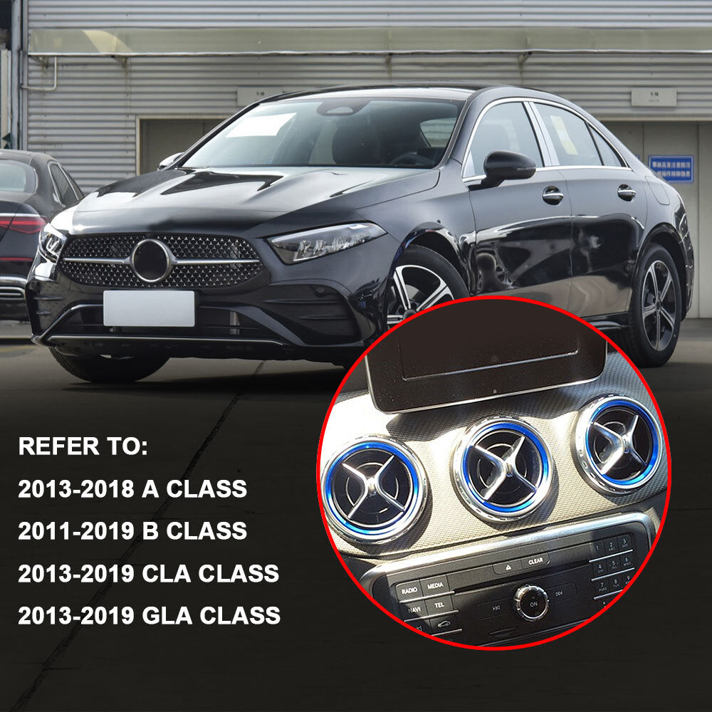 Red ring decorative car air socket for AB GLA200 CLA-Class - n