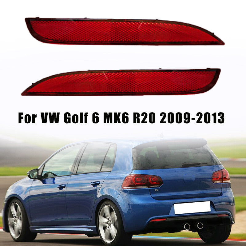 Suitable for Volkswagen for Golf 6 MK6 R20 2009 - 2013 2X Rear Corner Reflector Dummy Lights and Brake Lights