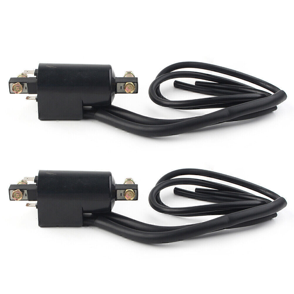 2x Ignition Coils Wire for Honda 700SC/750/900/1000/1100F VF700C/750/CB550SC/650 Q
