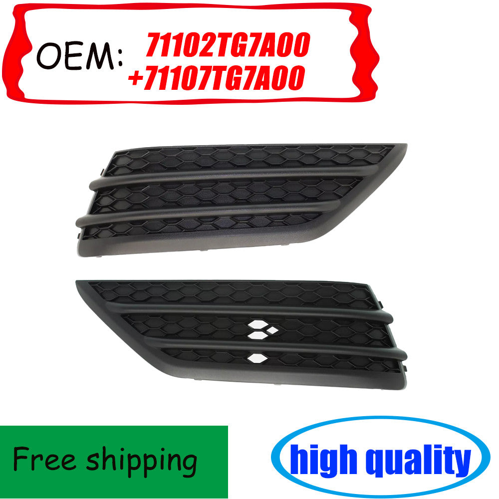 1 PAIR Bumper Grille Garnish Front Left and Right For 2016-2018 for HONDA PILOT LX n