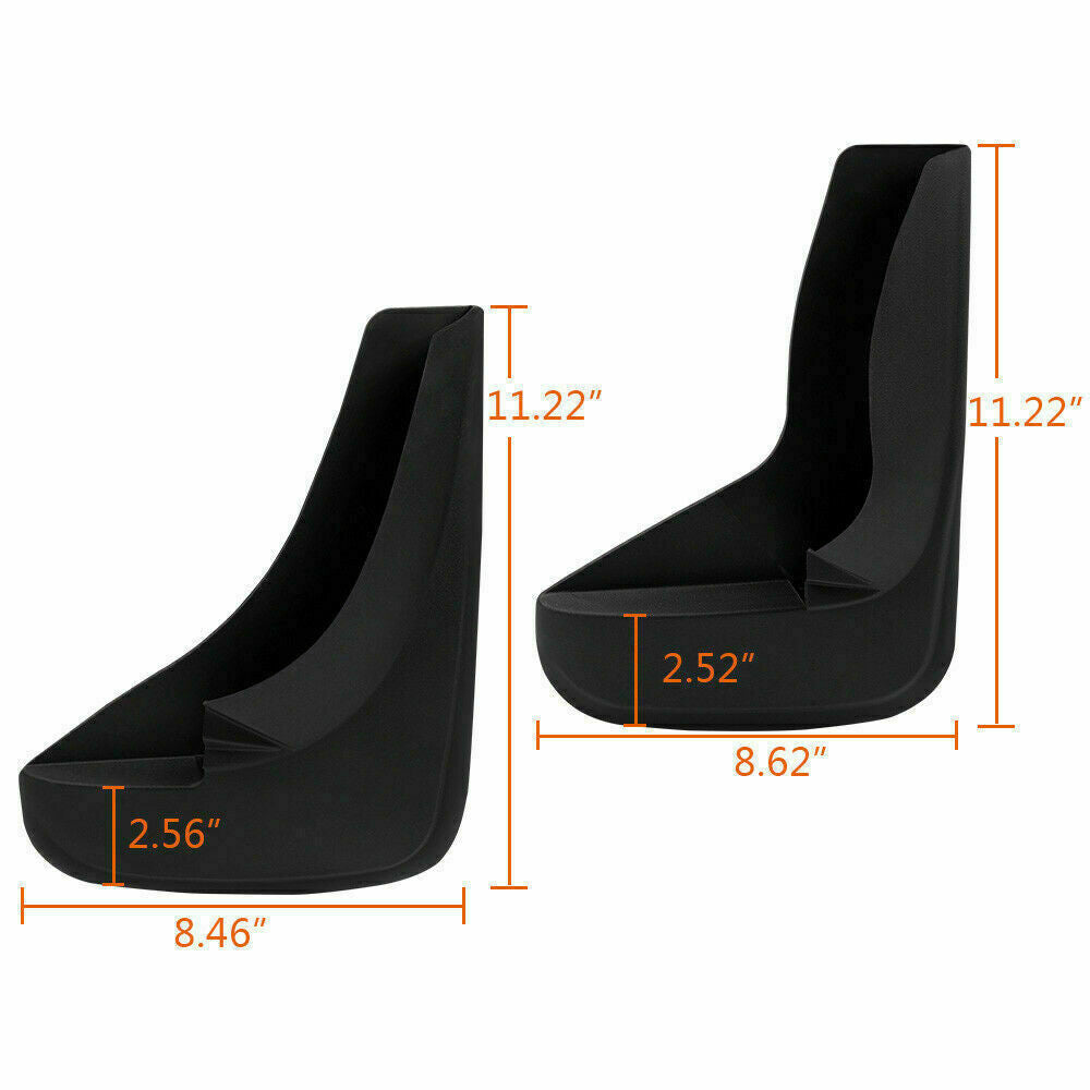 4-piece universal mudguard and splash guard front and rear combination kit including hardware ( ) Q