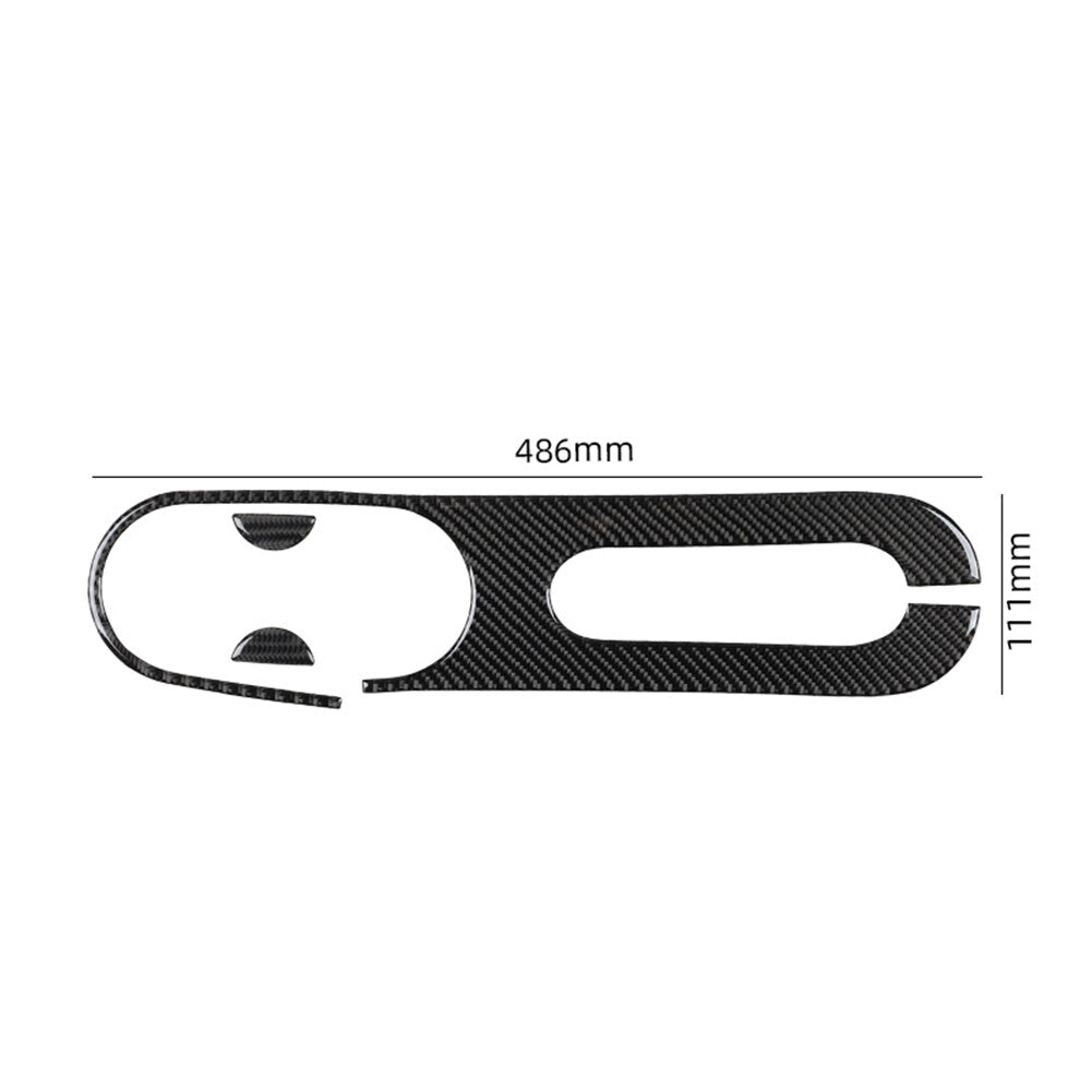 3Pcs Carbon Fiber Gear Shift Panel Cover Trim for Suzuki Grand Vitara 2006-2013 v