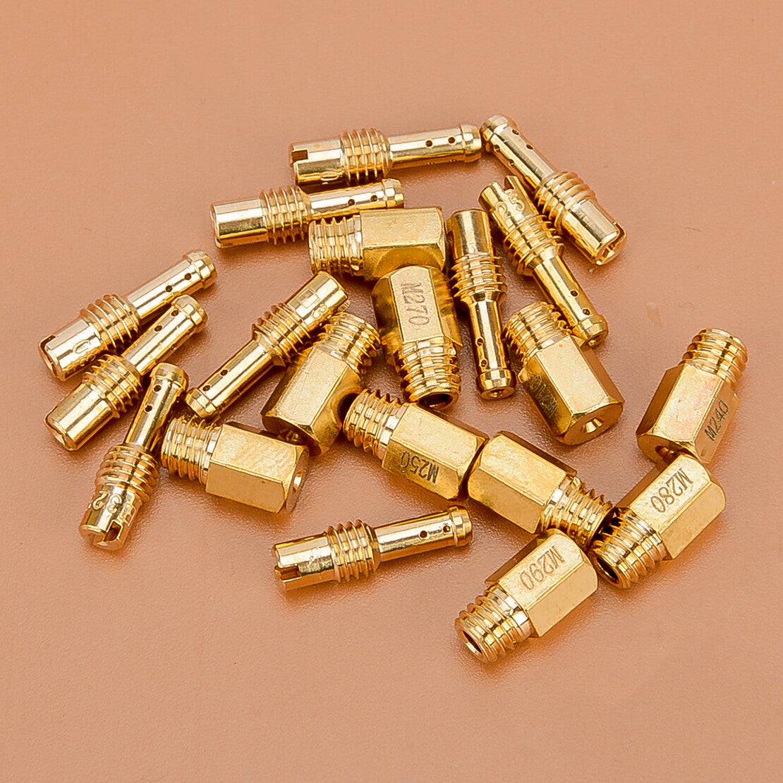10Pcs Main Jets & 10Pcs Pilot Jets Fit for VM TM TMX VM22 Carburetor v