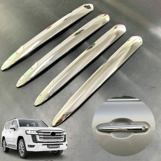for Toyota for Land Cruiser LC300 2021 2022 ABS Chrome Side Door Handle Cover Trim
