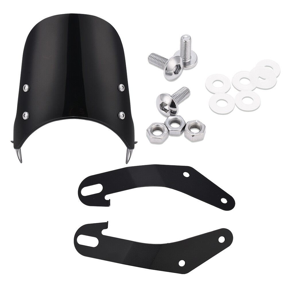 Universal Motorcycle Windshield Extension Airflow Windscreen Wind Deflector BL
