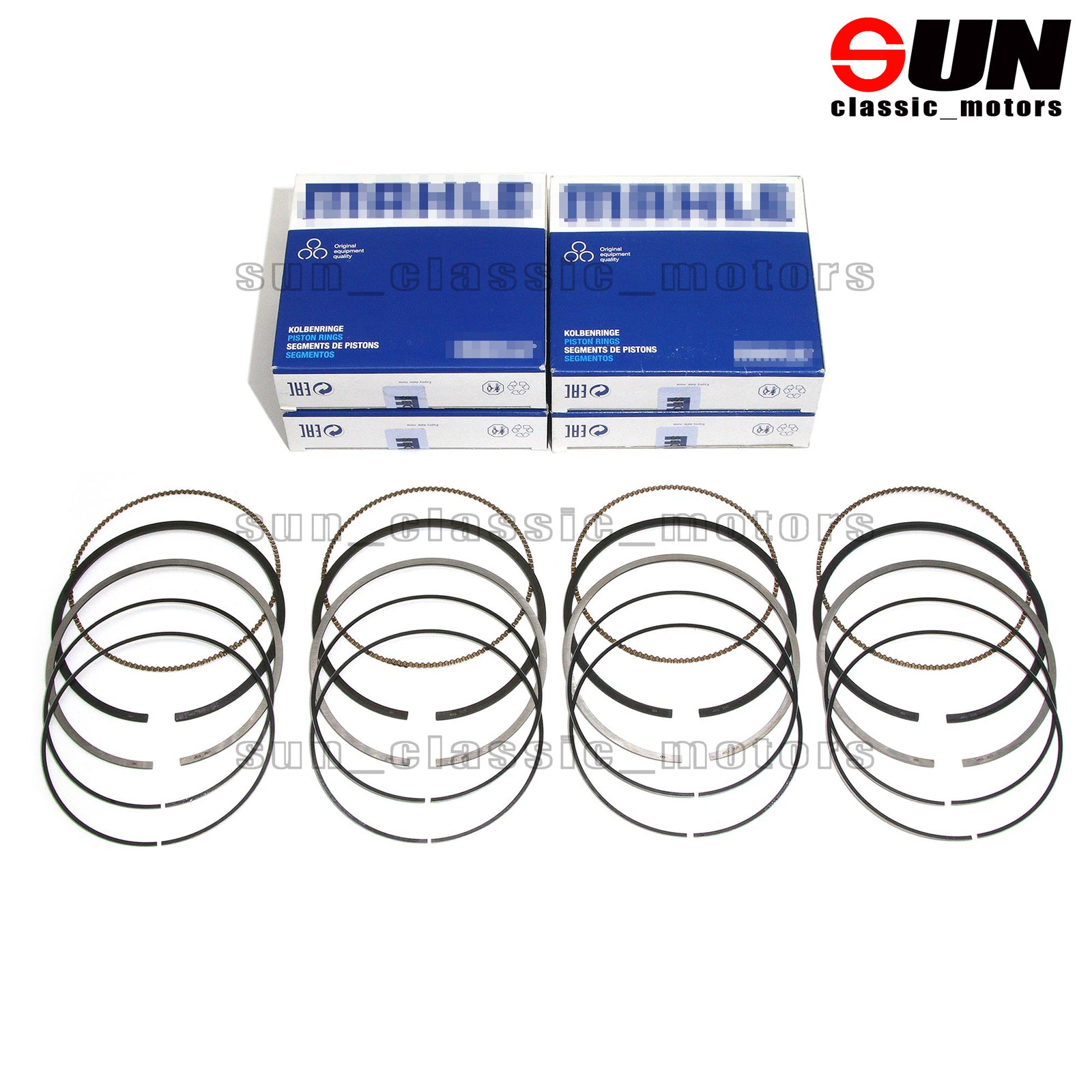 4-Piece Piston Ring Kit STD for C180 C200 EQ Boost W205 W213 M264 1.5-