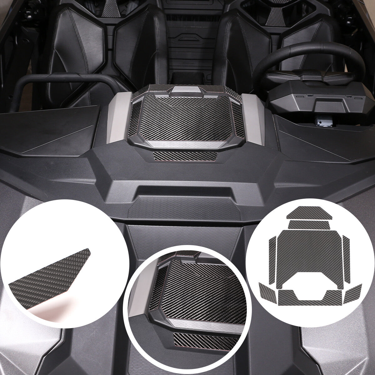 Carbon Center Console Storage Box Panel Decor for Polaris RZR PRO XP Ultimate 21+- n