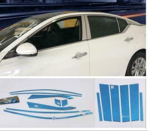 for Nissan Altima 2019-2023 Chrome Steel Upper Window Cover Molding Trim Strips