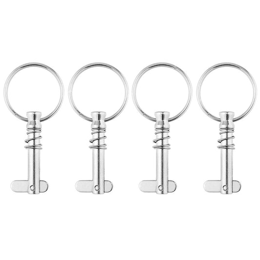 4Pcs Stainless Steel Quick Release Pins 1/4 With Pull Ring For Boat Bimini Top Q