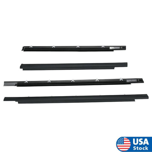 4x Car Door Belt Molding Weatherstrip 75710-0C010 for Toyota SEQUOIA 757300C010