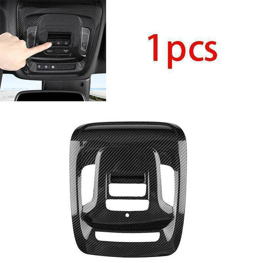 Front Reading Light Cover Trim Carbon Fiber Style Fit for Cadillac CT5 2020-2024