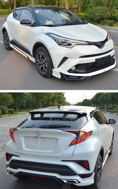 ABS Paint Front Lip Bumper Side Wing Spoiler for Toyota CHR CH-R 2017 - 2021 Q