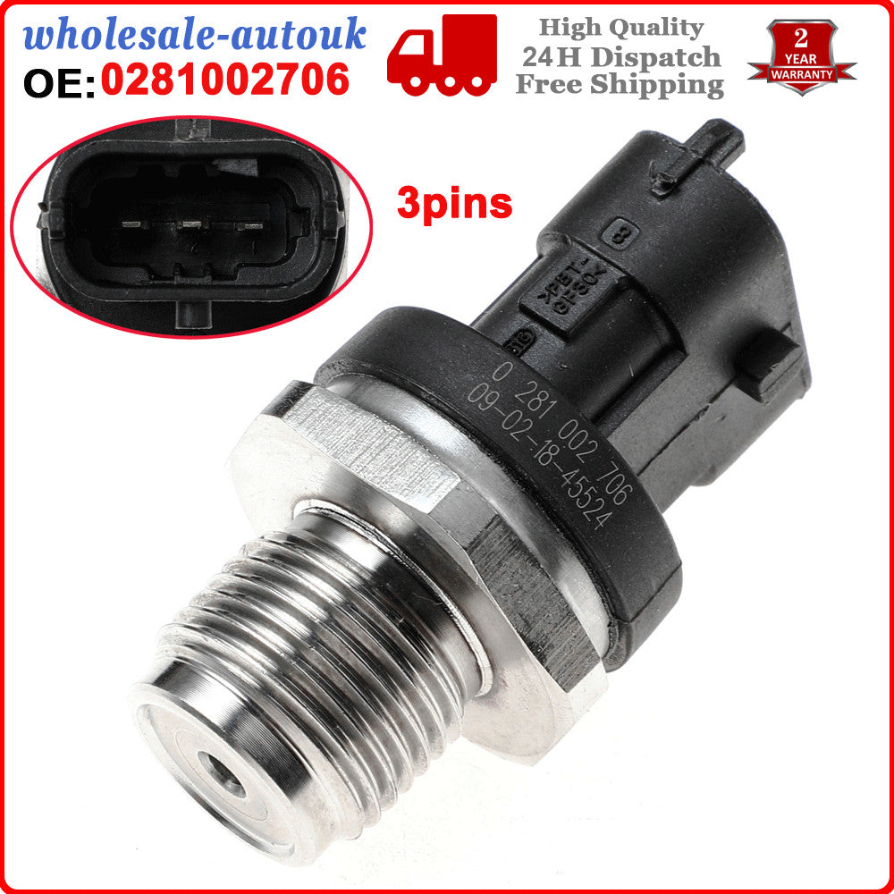 FUEL HIGH PRESSURE SENSOR for HONDA ACCORD CR-V for CIVIC -V 2.2 I CTDI 0281002706 Q