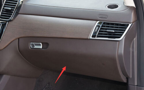 1P for Co -Pilot Anti-Kick Panel Decor Trim Brown Wood Grain for Benz GLS GLE 2016-19