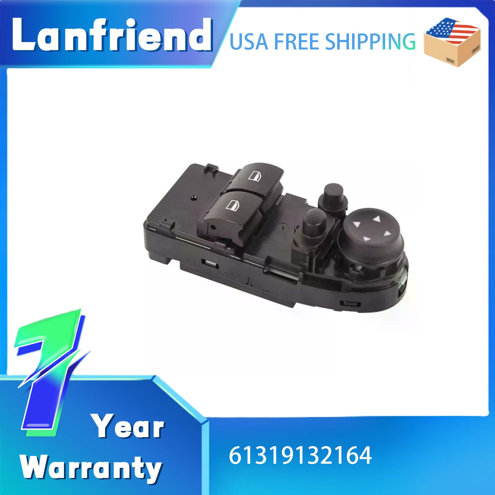 61319132164 Power Window Switch Fit for BMW 3 Series F30 F35 2012-2018