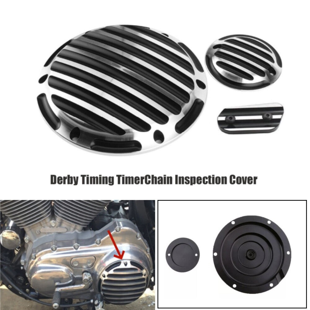 6 Holes Derby Cover Timing Timer Cover Inspection Cover for Harley Sportster 883