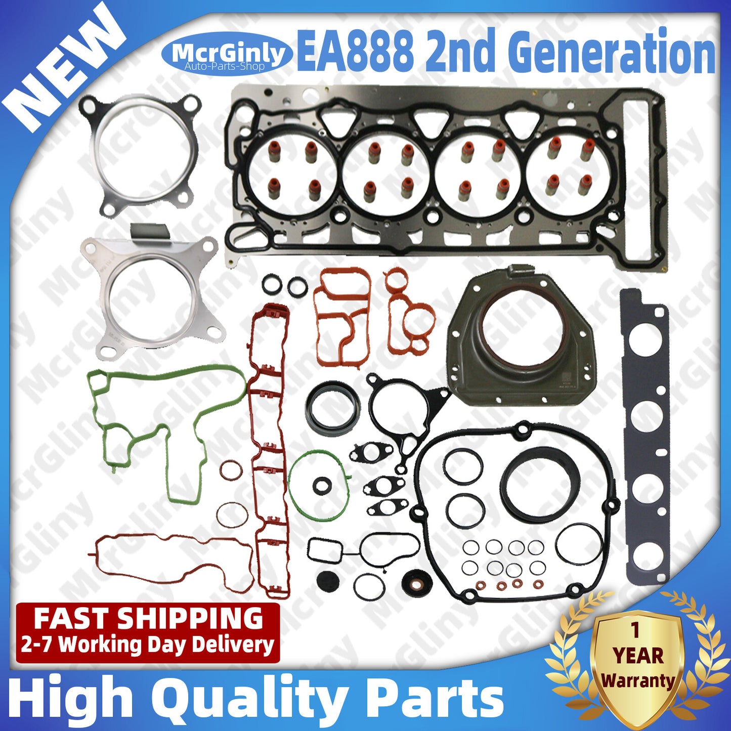 The second-generation EA888 engine overhaul kit is suitable for Golf , for Jetta , for Passat , for Audi A5, A6, for A8 - n