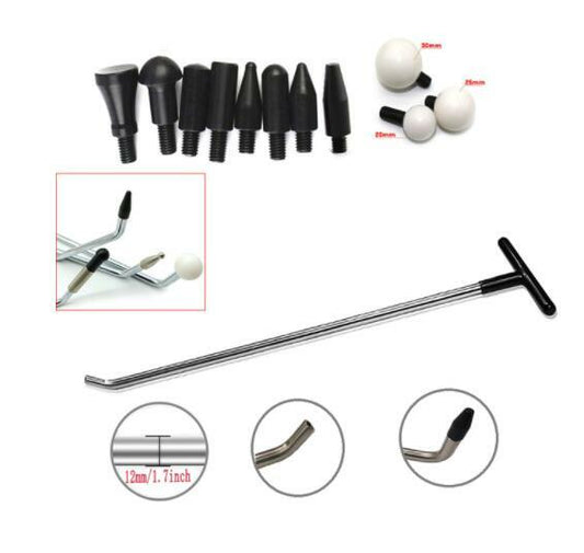 Car Dent Repair Rods Kit Stainless Steel Tools for Car Auto Body Dents Hail v