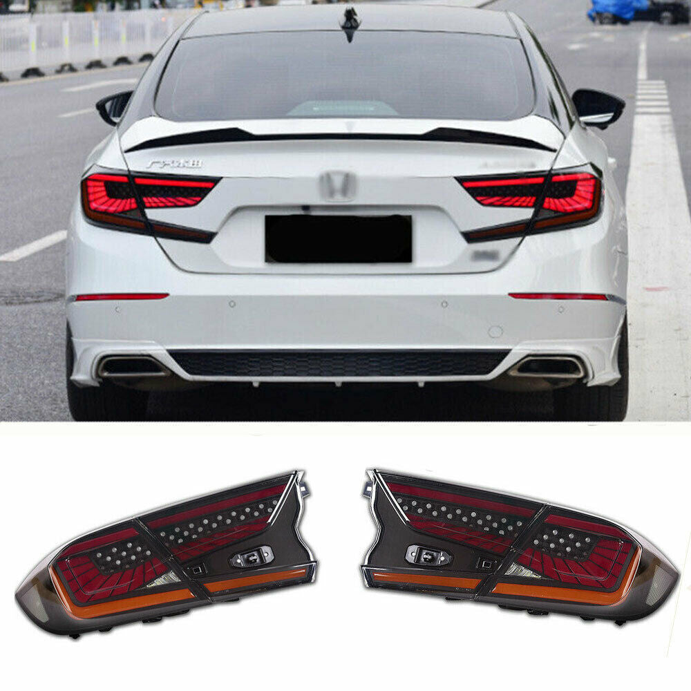 LED Taillights Assembly for Honda Accord 2018-2022 Replacement Rear lights 1Pair